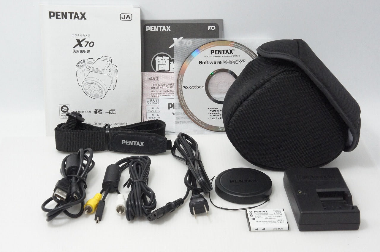 美品 PENTAX ペンタックス X70 デジタルカメラ ケース付 260508v