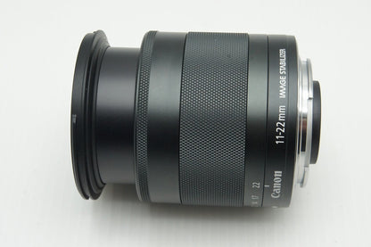 美品 Canon キヤノン EF-M 11-22mm F4-5.6 IS STM ズームレンズ EF-Mマウント 260128f