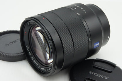 美品 SONY ソニー Vario-Tessar T* FE 24-70mm F4 ZA OSS SEL2470Z ズームレンズ Eマウント フルサイズ フード付 260128g