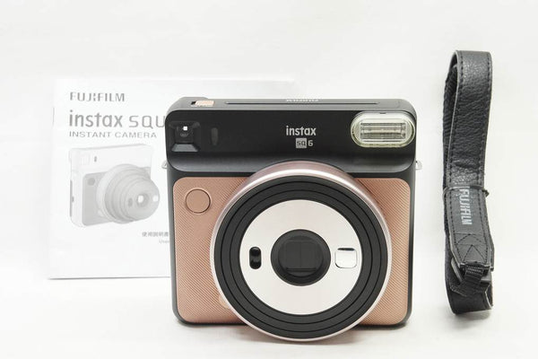美品 FUJIFILM フジフィルム チェキ instax SQUARE SQ6 インスタントカメラ ブラウン 250518k
