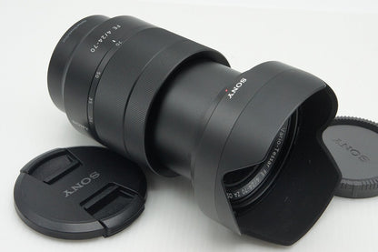 美品 SONY ソニー Vario-Tessar T* FE 24-70mm F4 ZA OSS SEL2470Z ズームレンズ Eマウント フルサイズ フード付 260128g