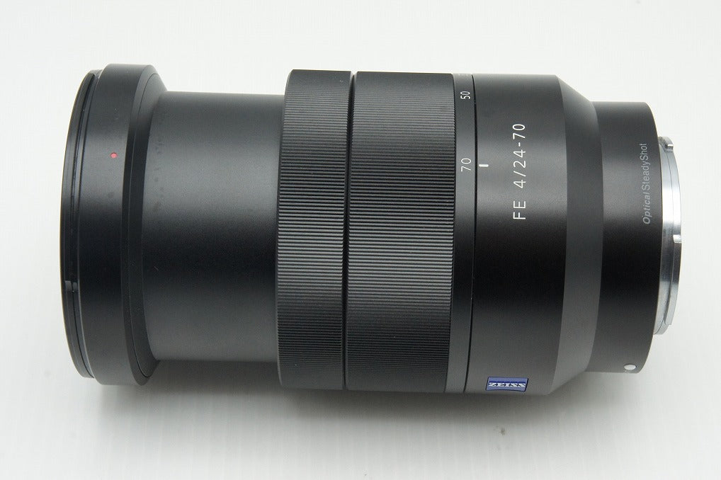 美品 SONY ソニー Vario-Tessar T* FE 24-70mm F4 ZA OSS SEL2470Z ズームレンズ Eマウント フルサイズ フード付 260128g