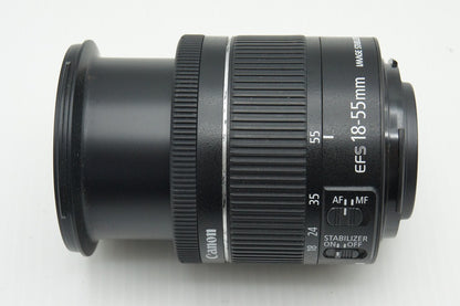 Canon キヤノン EF-S 18-55mm F4-5.6 IS STM APS-C ズームレンズ 260128i