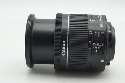 Canon キヤノン EF-S 18-55mm F4-5.6 IS STM APS-C ズームレンズ 260128i