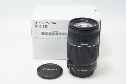 "Refurbished/Imperfect Canon EF-S 55-250mm F4-5.6 IS II APS-C Zoom Lens EF Mount with Box 260818b"