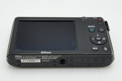 Nikon ニコン COOLPIX S3700 コンパクトデジタルカメラ ブラック 260313e