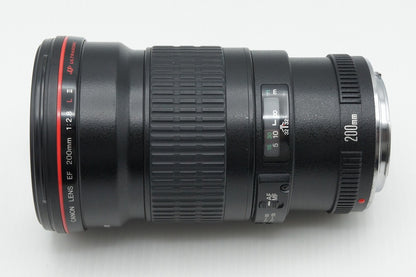 Canon キヤノン EF 200mm F2.8L II USM フルサイズ 単焦点レンズ フード付 260313z