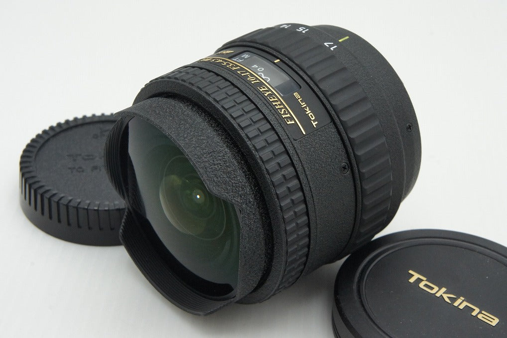 良品 Tokina トキナー AT-X 107 DX FISHEYE 10-17mm F3.5-4.5 Nikon ニコン Fマウント APS-C 元箱付 260127b