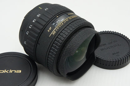 良品 Tokina トキナー AT-X 107 DX FISHEYE 10-17mm F3.5-4.5 Nikon ニコン Fマウント APS-C 元箱付 260127b
