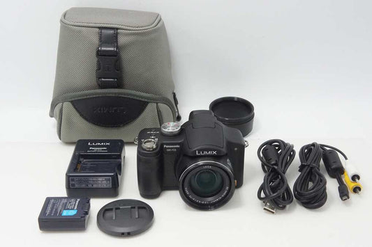 Excellent Condition Panasonic LUMIX DMC-FZ8 Digital Camera Black with Case 260818g