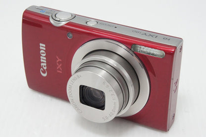 美品 Canon キヤノン IXY 180 コンパクトデジタルカメラ レッド 260513j