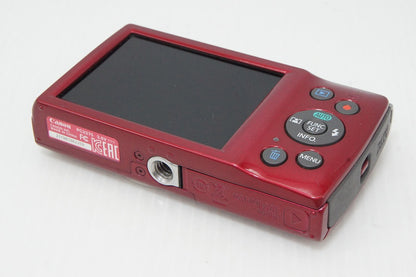 美品 Canon キヤノン IXY 180 コンパクトデジタルカメラ レッド 260513j