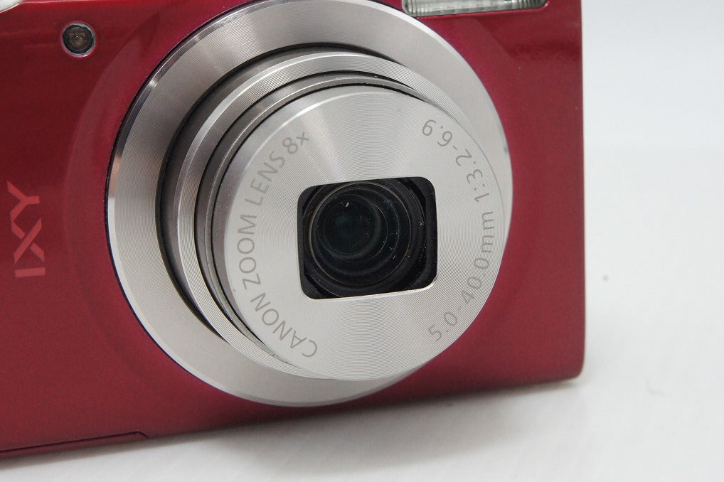 美品 Canon キヤノン IXY 180 コンパクトデジタルカメラ レッド 260513j