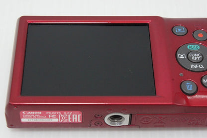美品 Canon キヤノン IXY 180 コンパクトデジタルカメラ レッド 260513j