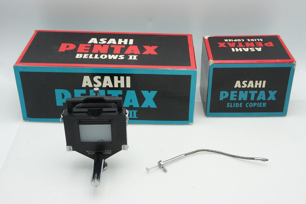 ASAHI PENTAX ペンタックス BELLOWS II WITH SLIDECOPIER ベローズ 元箱付 260126x