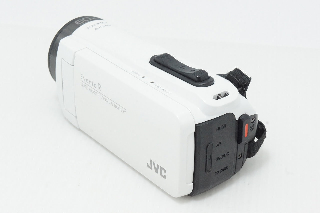 美品 JVC ケンウッド Everio R GZ-R480 デジタルビデオカメラ シャインホワイト 元箱付 260513b