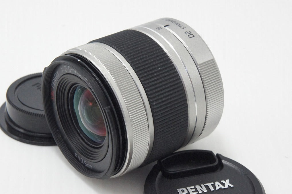 美品 PENTAX ペンタックス 02 STANDARD ZOOM 5-15mm F2.8-4.5 Qシリーズ用 ズームレンズ シルバー 260818r