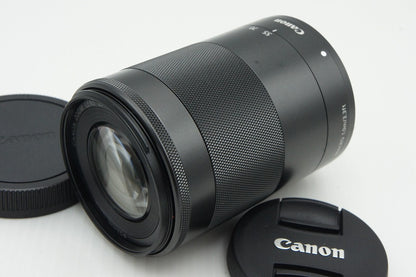 美品 Canon キヤノン EF-M 55-200mm F4.5-6.3 IS STM EF-Mマウント ズームレンズ ブラック 260123at