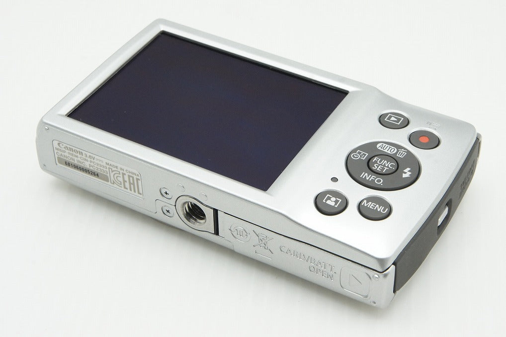 美品 Canon キヤノン IXY 200 コンパクトデジタルカメラ シルバー ケース付 260128b