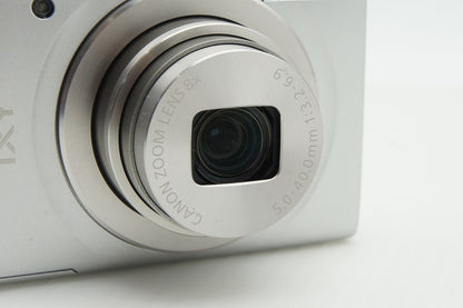 美品 Canon キヤノン IXY 200 コンパクトデジタルカメラ シルバー ケース付 260128b