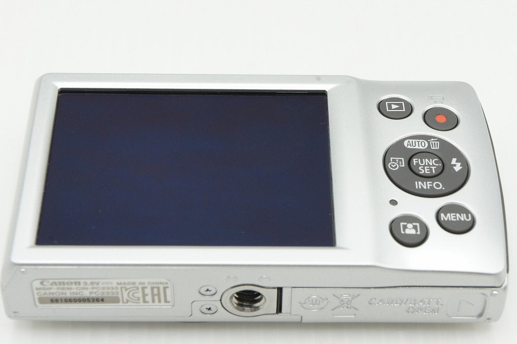 美品 Canon キヤノン IXY 200 コンパクトデジタルカメラ シルバー ケース付 260128b