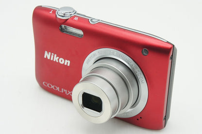 美品 Nikon ニコン COOLPIX S2900 コンパクトデジタルカメラ レッド 260126m