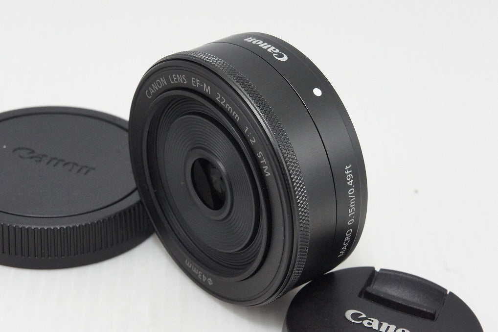 良品 Canon キヤノン EF-M 22mm F2 STM EF-Mマウント APS-C 単焦点