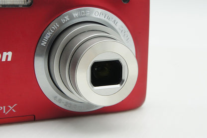 美品 Nikon ニコン COOLPIX S2900 コンパクトデジタルカメラ レッド 260126m