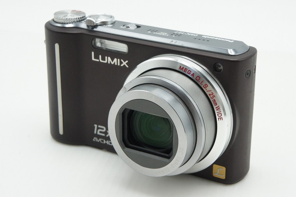 良品 Panasonic パナソニック LUMIX DMC-TZ7 コンパクトデジタルカメラ ブラウン 元箱付 260126t