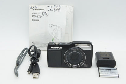 OLYMPUS オリンパス VG-170 コンパクトデジタルカメラ ブラック 260313d