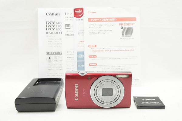 良品 Canon キヤノン IXY 120 コンパクトデジタルカメラ レッド 