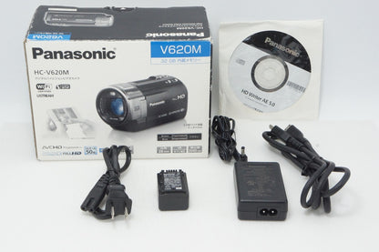 美品 Panasonic パナソニック HC-V620M デジタルビデオカメラ ブラウン 元箱付 260512af