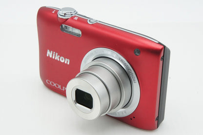 美品 Nikon ニコン COOLPIX S2900 コンパクトデジタルカメラ レッド 260316v