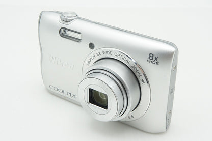 訳あり品 Nikon ニコン COOLPIX A300 コンパクトデジタルカメラ シルバー 元箱付 260121c