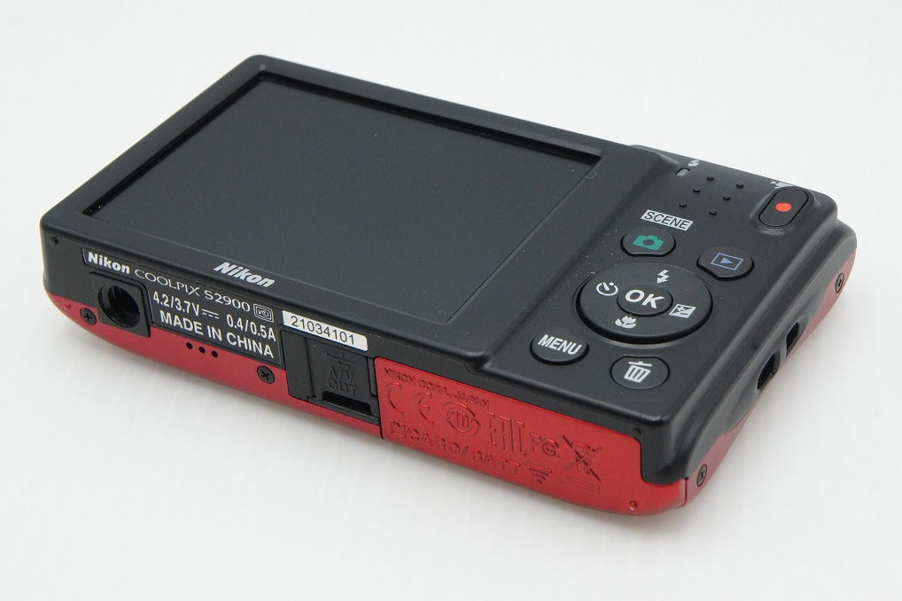 美品 Nikon ニコン COOLPIX S2900 コンパクトデジタルカメラ レッド