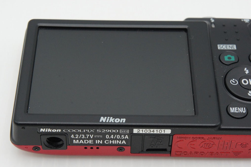 美品 Nikon ニコン COOLPIX S2900 コンパクトデジタルカメラ レッド