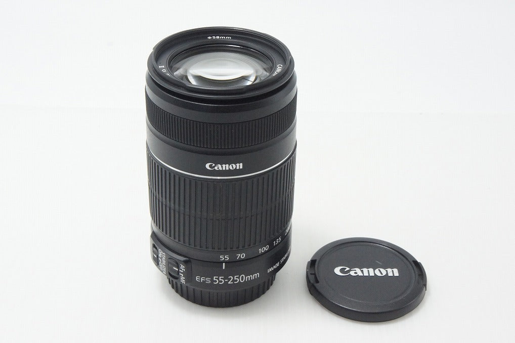 良品 Canon キヤノン EF-S 55-250mm F4-5.6 IS II APS-C ズームレンズ 260819q