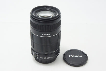 良品 Canon キヤノン EF-S 55-250mm F4-5.6 IS II APS-C ズームレンズ 260819q