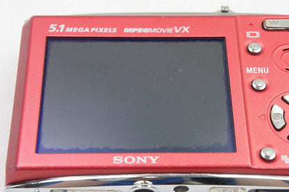 SONY ソニー Cyber-shot DSC-T5 コンパクトデジタルカメラ レッド 250519s