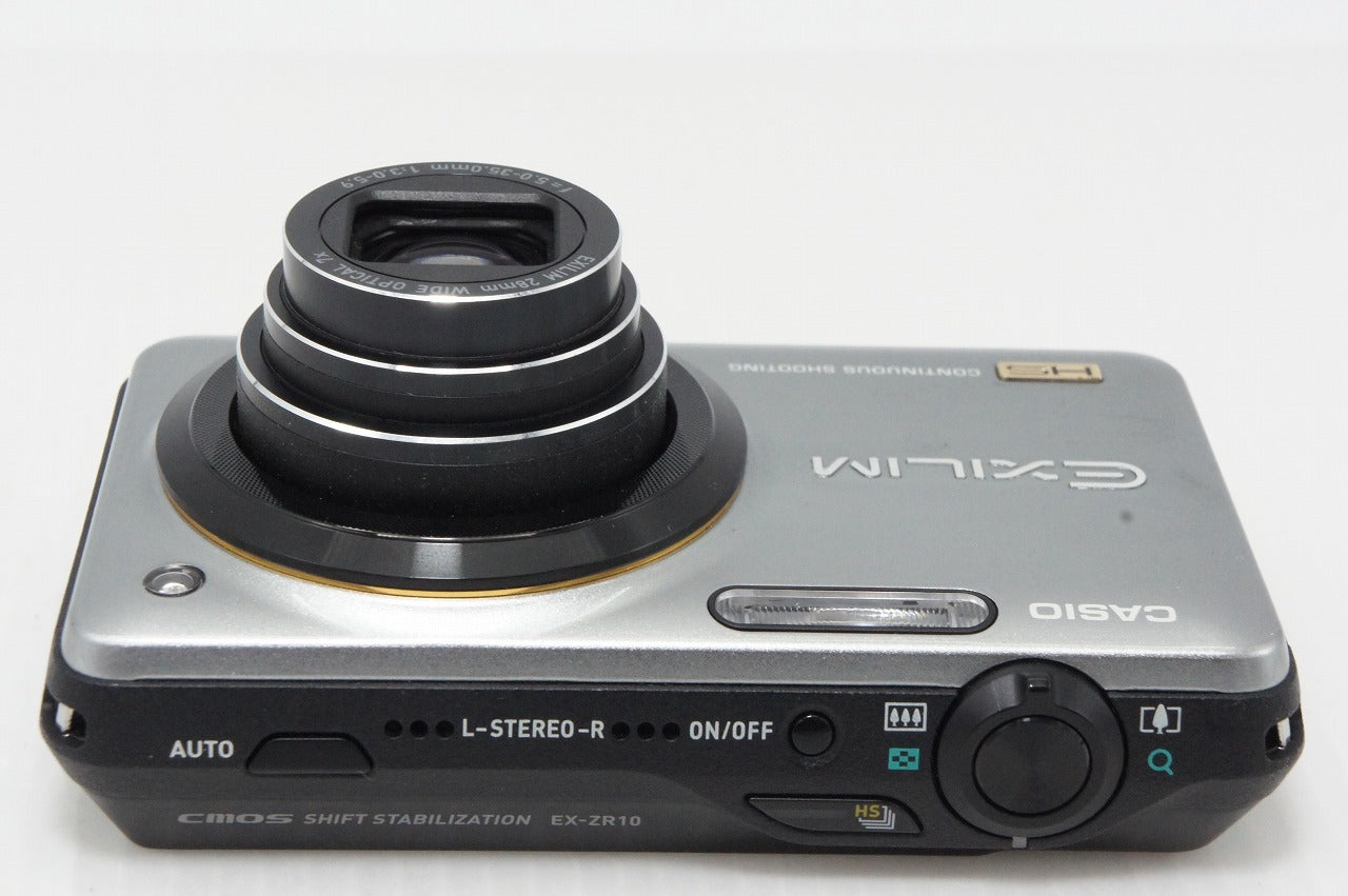 良品 CASIO カシオ EXILIM EX-ZR10 コンパクトデジタルカメラ シルバー