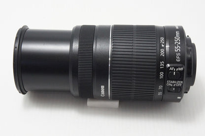 良品 Canon キヤノン EF-S 55-250mm F4-5.6 IS II APS-C ズームレンズ 260819q
