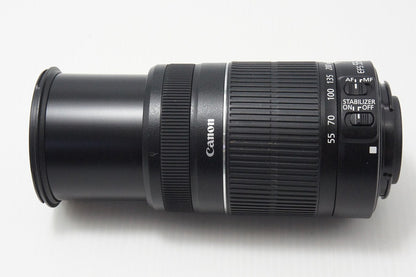良品 Canon キヤノン EF-S 55-250mm F4-5.6 IS II APS-C ズームレンズ 260819q