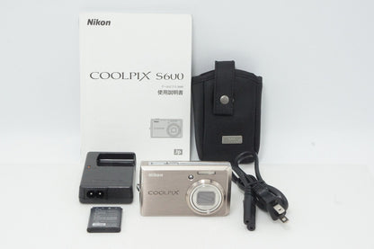良品 Nikon ニコン COOLPIX S600 コンパクトデジタルカメラ ピンクゴールド 260513h