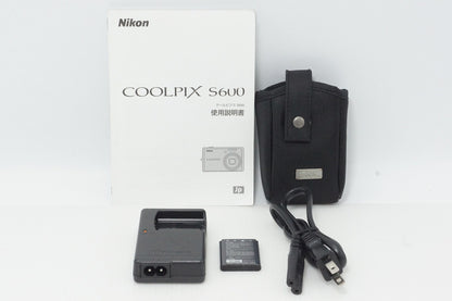 Good condition Nikon COOLPIX S600 Compact Digital Camera Pink Gold 260513h
