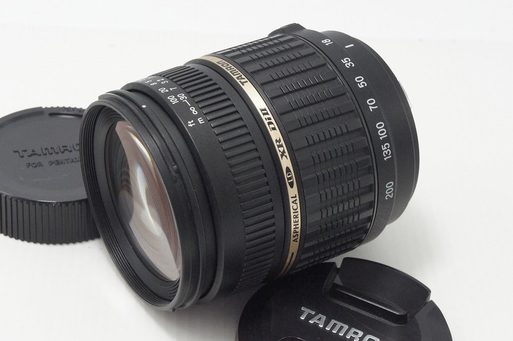 良品 TAMRON タムロン AF 18-200mm F3.5-6.3 XR Di II LD Aspherical IF MACRO A14 PENTAX ペンタックス Kマウント APS-C フード付 260819i