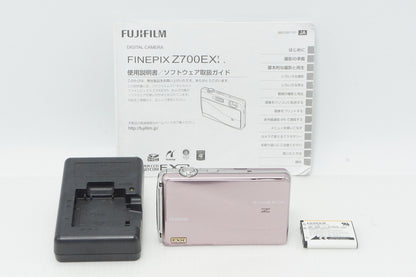 Excellent Condition FUJIFILM FinePix Z700EXR Compact Digital Camera Pink 260513g