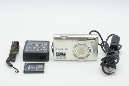 Nikon COOLPIX S5100 Compact Digital Camera Warm Silver 260316f