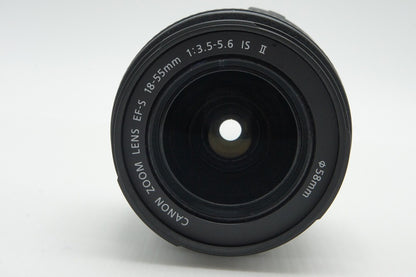Canon キヤノン EF-S 18-55mm F3.5-5.6 IS II APS-C ズームレンズ フード付 260129d