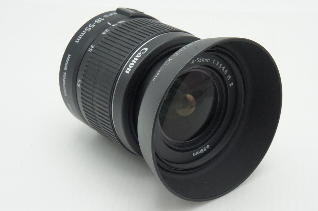 Canon キヤノン EF-S 18-55mm F3.5-5.6 IS II APS-C ズームレンズ フード付 260129d