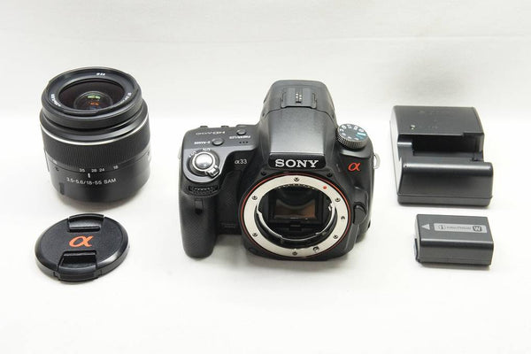 良品 SONY ソニー α33 SLT-A33L ズームレンズキット  (DT 18-55mm F3.5-5.6 SAM SAL1855) 241023j